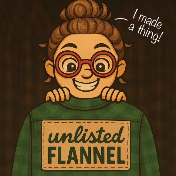Unlisted Upcycled Flannel for Live Show - Picture 1 of 1